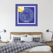 Aries March 21 to April 20 Leinwand キャンバスプリント (インサイチュ (寝室))