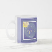 Aries March 21 to April 20 Tasse フロストグラスマグカップ (左)