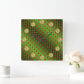 Aries & Metal Goat スクエア壁時計 (ホーム)