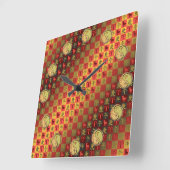 Aries & Metal Horse スクエア壁時計 (傾斜)