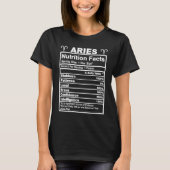 Aries Nutrition Facts Tシャツ (正面)