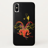 Aries Ram〔占星術の〕十二宮図のサインと"V"ケースメイトiPhone Ca Case-Mate iPhoneケース (裏面)
