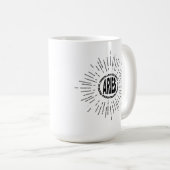 Aries Ram happy March birthday April zodiac sign コーヒーマグカップ (正面右)