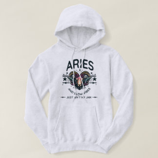Aries Slow Vibesフード付きスウェットシャツ:エネルギーはっきりしたを解放 – パーカ