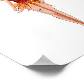 Aries Star Sign Wall Art, Minimalist Zodiac ポスター (角)