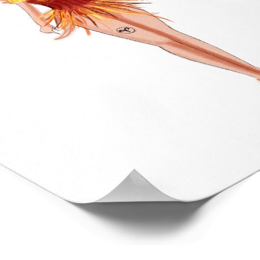 Aries Star Sign Wall Art, Minimalist Zodiac ポスター (角)