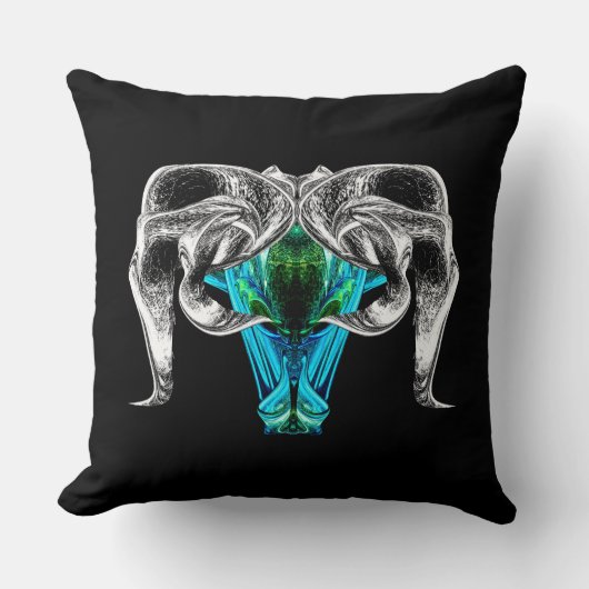 Aries – Surreal Zodiac Art Pillow by PawlickiArt クッション (正面)
