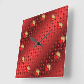 Aries the Ram スクエア壁時計 (傾斜)