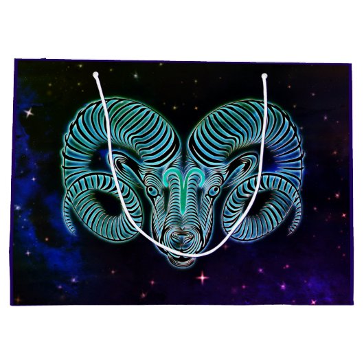 aries the ram〔占星術の〕十二宮図抱き枕 ラージペーパーバッグ (裏面)