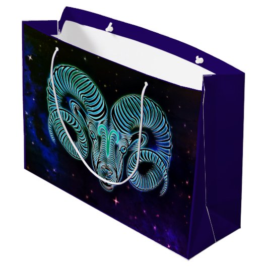 aries the ram〔占星術の〕十二宮図抱き枕 ラージペーパーバッグ (裏面アングル)