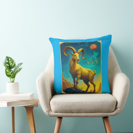Aries the Ram Zodiac Sign クッション (椅子)