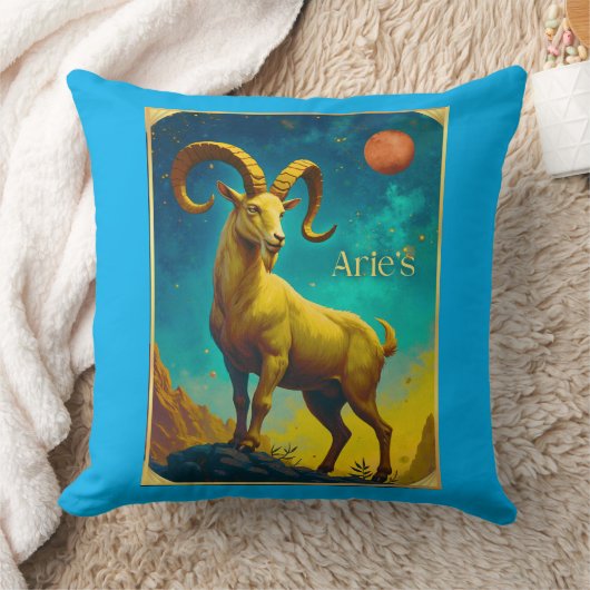 Aries the Ram Zodiac Sign クッション (ブランケット)
