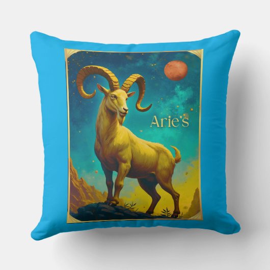 Aries the Ram Zodiac Sign クッション (裏面)