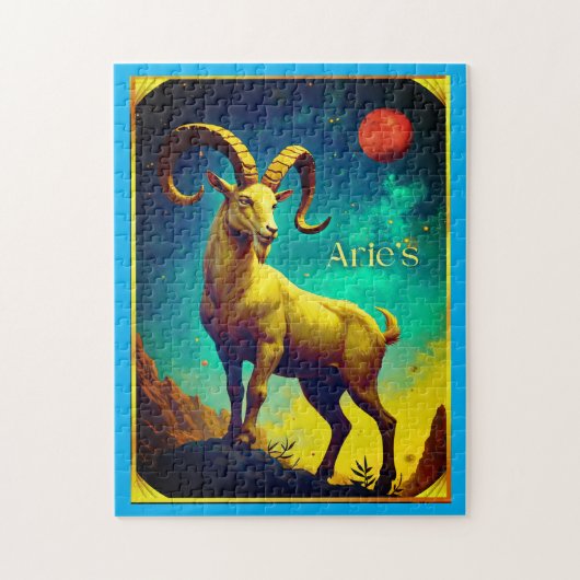 Aries the Ram Zodiac Sign ジグソーパズル (縦)