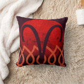 Aries Throw Pillow クッション (ブランケット)