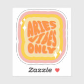 Aries Vibes Only | Girl | Aesthetic Horoscope  シール (シート)