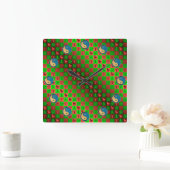 Aries & Water Goat スクエア壁時計 (ホーム)