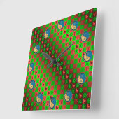 Aries & Water Goat スクエア壁時計 (傾斜)