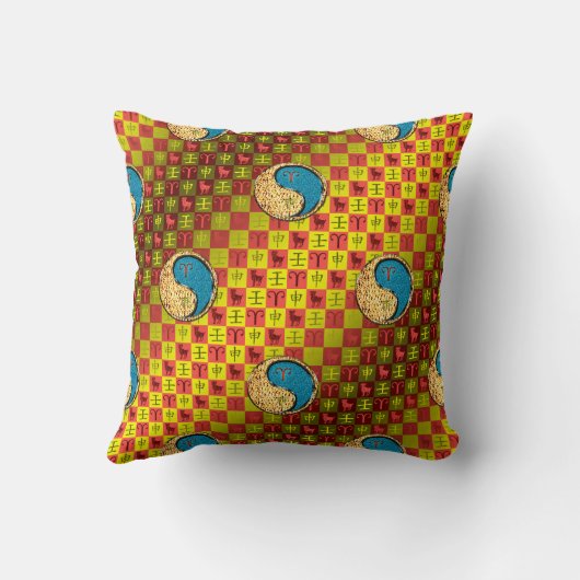 Aries & Water Monkey クッション (裏面)