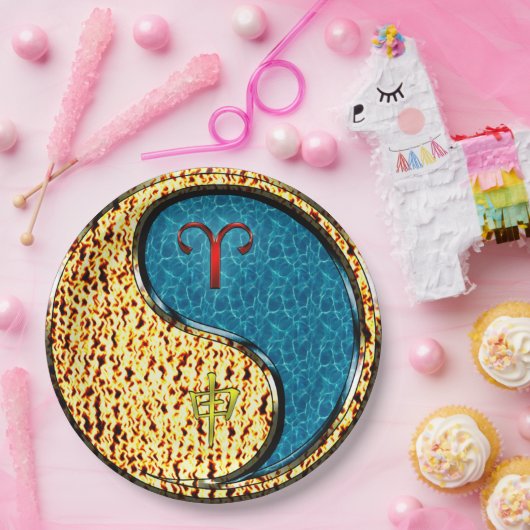 Aries & Water Monkey ペーパープレート (パーティー)