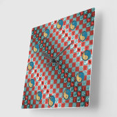 Aries & Water Snake スクエア壁時計 (傾斜)