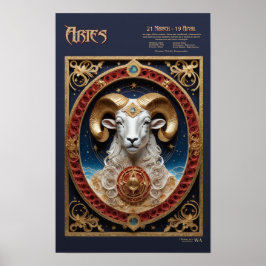 Aries - Western Zodiac Poster ポスター