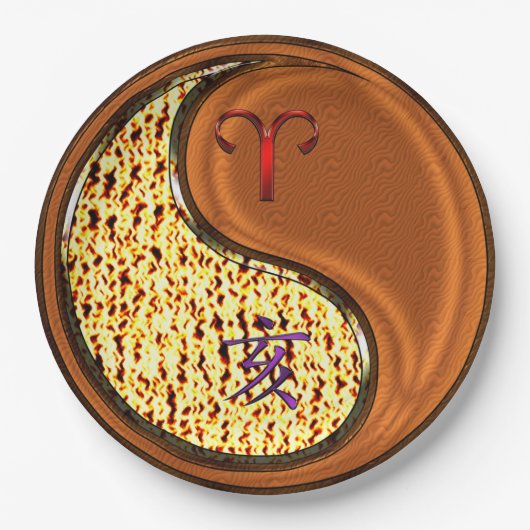 Aries & Wood Boar  ペーパープレート (正面)