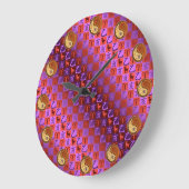 Aries & Wood Boar  ラージ壁時計 (傾斜)