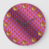 Aries & Wood Boar  ラージ壁時計 (正面)