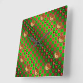 Aries & Wood Goat スクエア壁時計 (傾斜)