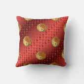 Aries & Wood Tiger Throw Pillow クッション (裏面)