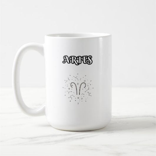 aries zodiac コーヒーマグカップ (左)