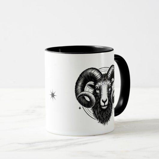 Aries Zodiac Astrology Gift マグカップ (正面右)
