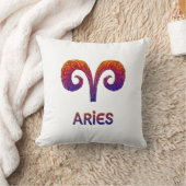 Aries Zodiac / Cojín Símbolo de Aries クッション (ブランケット)