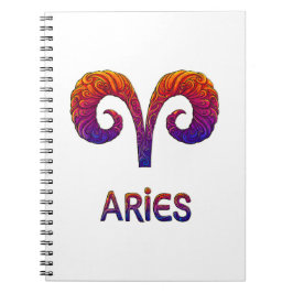 Aries Zodiac / Cuaderno Símbolo de Aries ノートブック