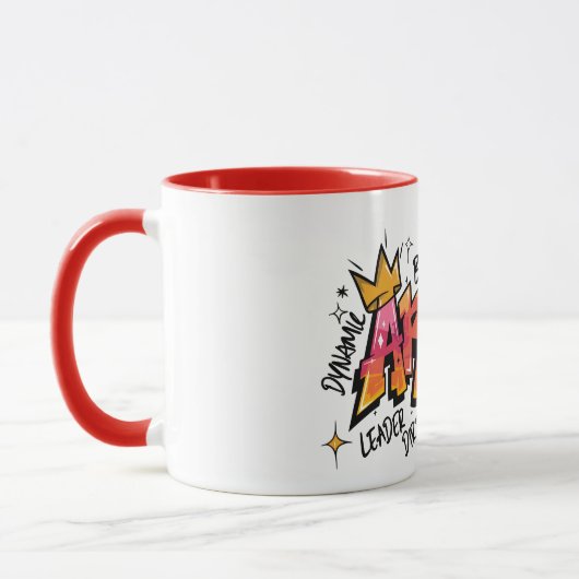 Aries Zodiac Graffiti  マグカップ (左)