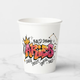 Aries Zodiac Graffiti 紙コップ