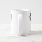 Aries Zodiac Personalized Name & Birth Date ジャンボコーヒーマグカップ (裏面)