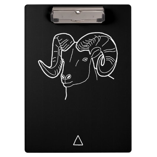 Aries Zodiac Sign -  クリップボード (正面)