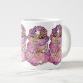 Aries Zodiac Sign Birthday ジャンボコーヒーマグカップ (正面右)