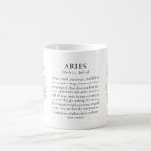 Aries Zodiac Sign Horoscope Personalized Gift コーヒーマグカップ (中央)