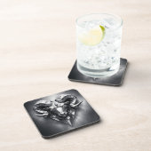 Aries zodiac sign masculine style コースター (右側)