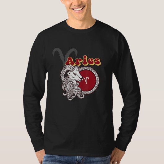 Aries Zodiac Sign Tシャツ (正面)