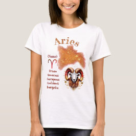 Aries Zodiac Sign T-Shirt Tシャツ