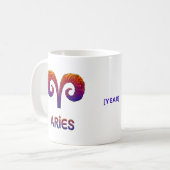 Aries Zodiac Sign / Zodiaco Aries コーヒーマグカップ (正面左)