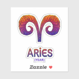 Aries Zodiac Sign / Zodiaco Aries シール