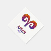 Aries Zodiac Sign / Zodiaco Aries スタンダードカクテルナプキン (角)