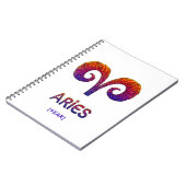 Aries Zodiac Sign / Zodiaco Aries ノートブック (左側)