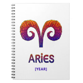 Aries Zodiac Sign / Zodiaco Aries ノートブック