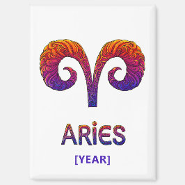 Aries Zodiac Sign / Zodiaco Aries マグネット